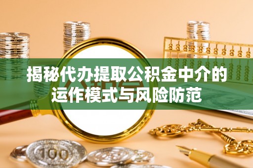 林边揭秘代办提取公积金中介的运作模式与风险防范