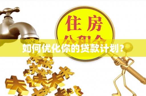 林边如何优化你的贷款计划？