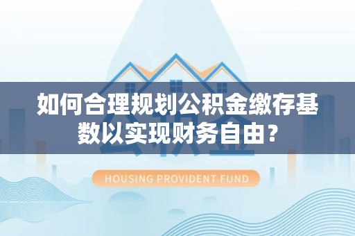 林边如何合理规划公积金缴存基数以实现财务自由？