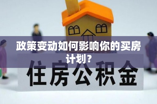 林边政策变动如何影响你的买房计划？