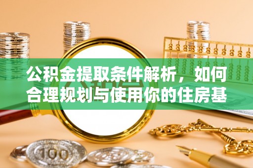 林边公积金提取条件解析，如何合理规划与使用你的住房基金