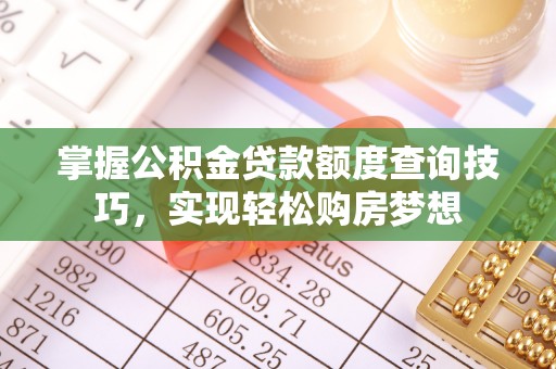 林边掌握公积金贷款额度查询技巧，实现轻松购房梦想