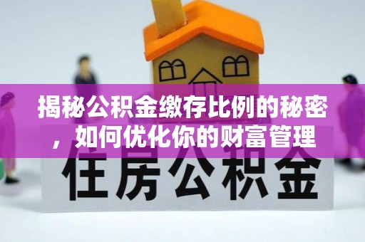 林边揭秘公积金缴存比例的秘密，如何优化你的财富管理