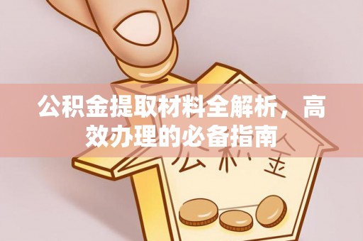 林边公积金提取材料全解析，高效办理的必备指南