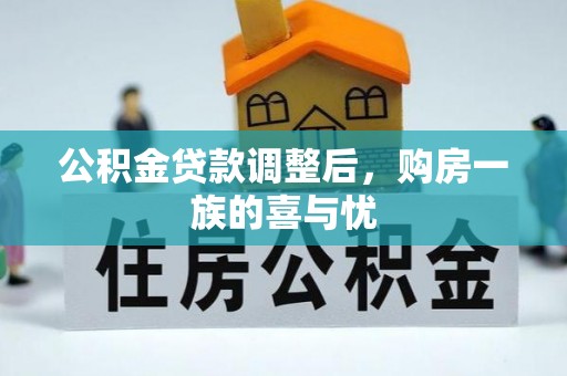 林边公积金贷款调整后，购房一族的喜与忧