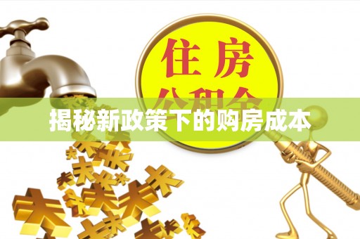 林边揭秘新政策下的购房成本