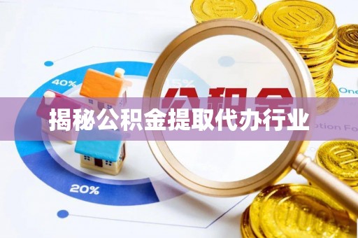 林边揭秘公积金提取代办行业