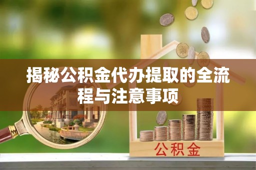林边揭秘公积金代办提取的全流程与注意事项