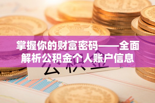 林边掌握你的财富密码——全面解析公积金个人账户信息