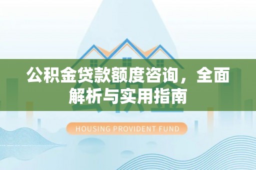林边公积金贷款额度咨询，全面解析与实用指南