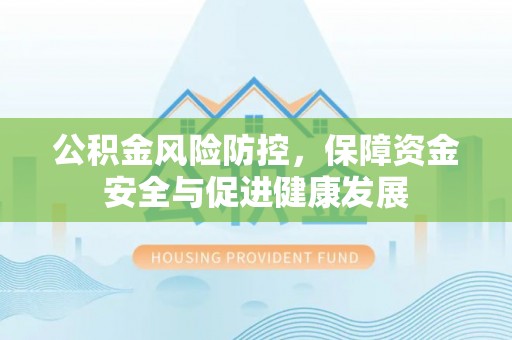 林边公积金风险防控，保障资金安全与促进健康发展