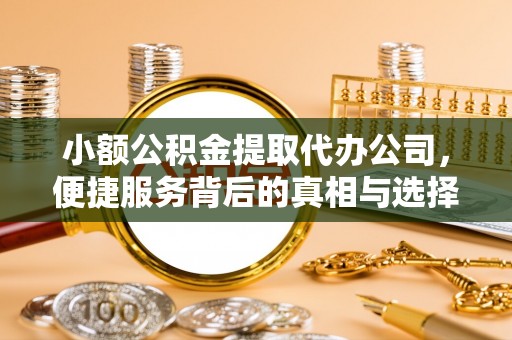 林边小额公积金提取代办公司，便捷服务背后的真相与选择