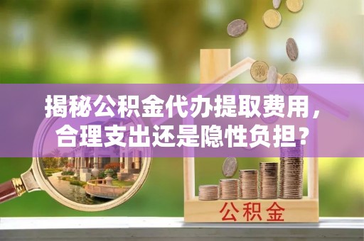 林边揭秘公积金代办提取费用，合理支出还是隐性负担？