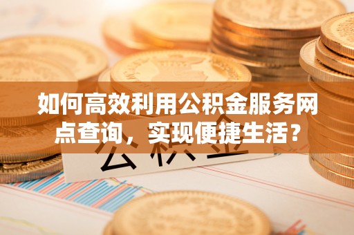 林边如何高效利用公积金服务网点查询，实现便捷生活？
